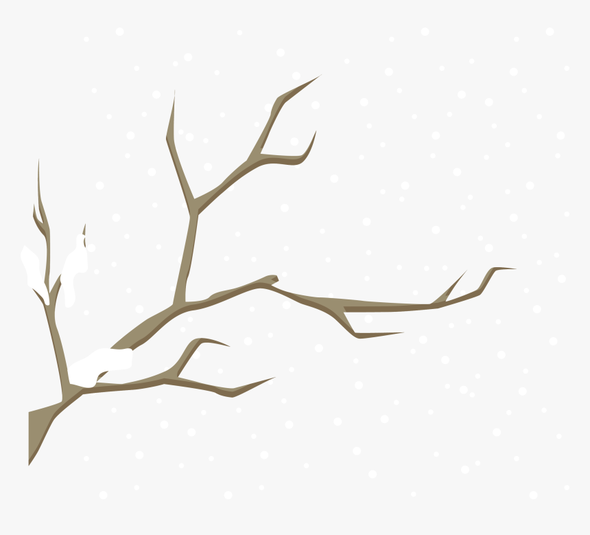 Vector Winter Branches Png Download - Snow Vector Winter Png, Transparent Png, Free Download