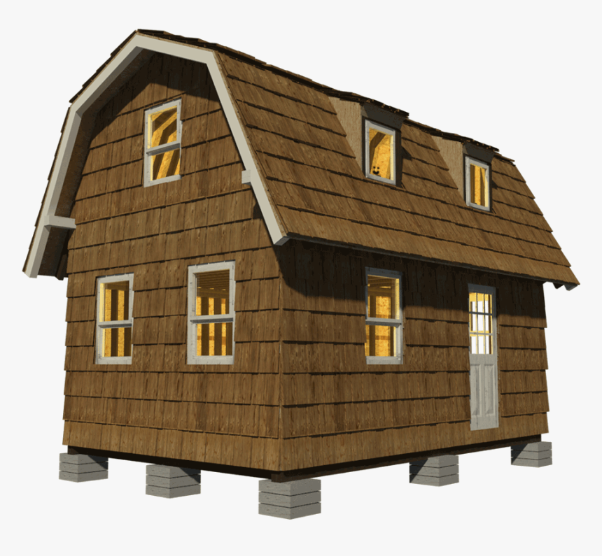 Gambrel Roof Tiny House, HD Png Download, Free Download