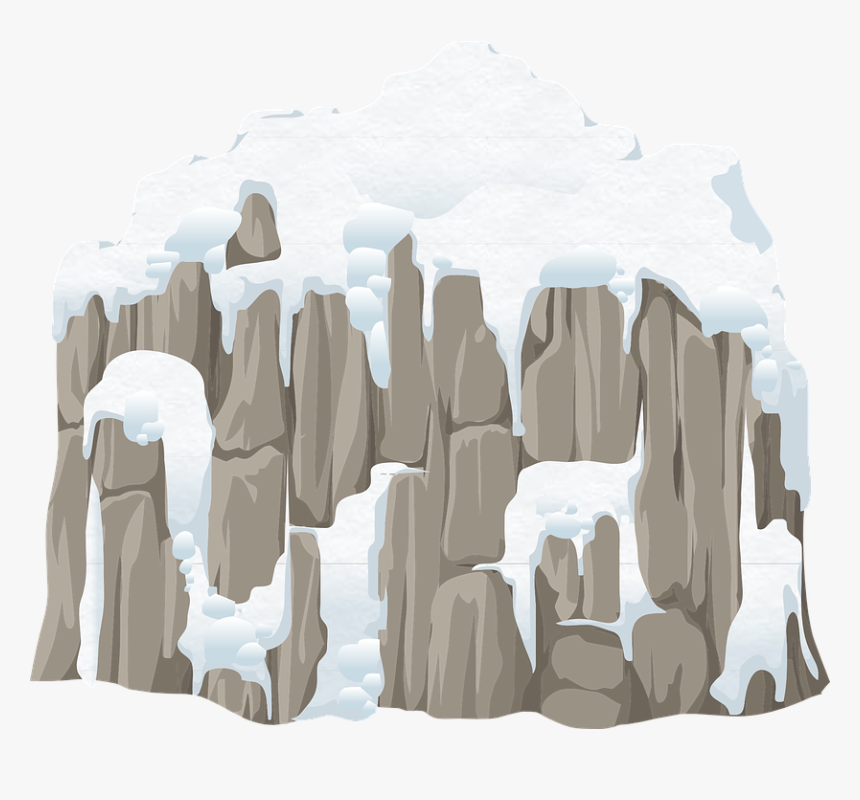 Mountains, Rock, Snow, Frozen, Cold, Winter, Outdoor - Png Snow Rock, Transparent Png, Free Download