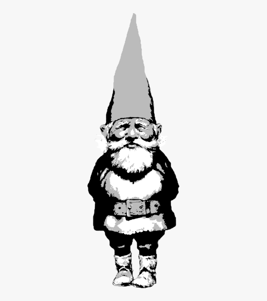 Collection Of Free Gnome Drawing Smoking Download On - Garden Gnomes Drawing, HD Png Download, Free Download