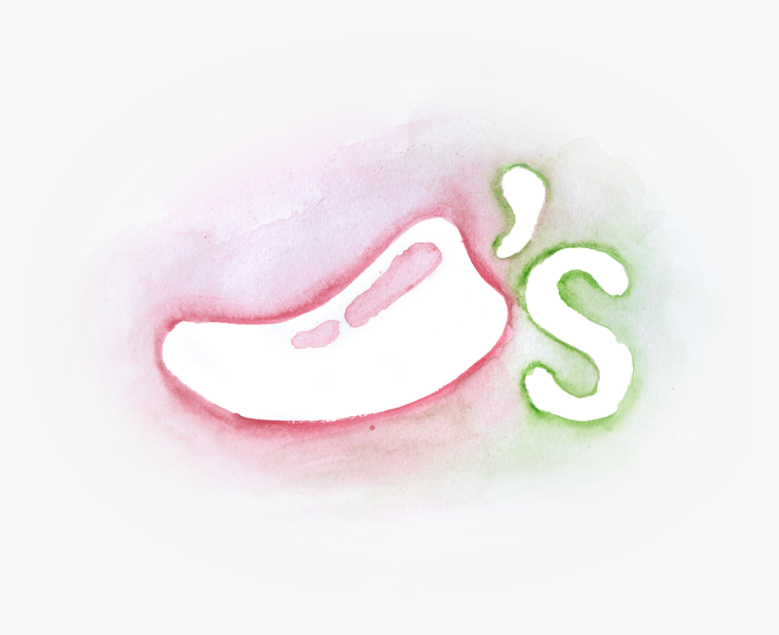 The Chili"s Logo Represented In Watercolor Was Featured - Illustration, HD Png Download, Free Download