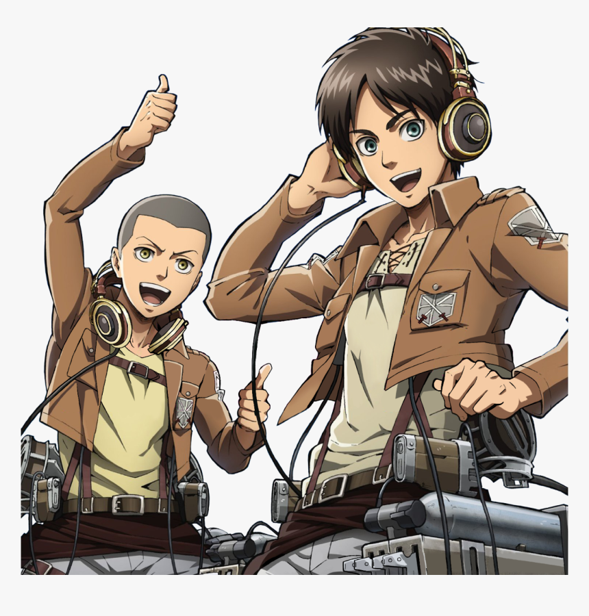 “ Eren Jaeger And Connie Springer From Shingeki No - Attack On Titan Eren And Connie, HD Png Download, Free Download