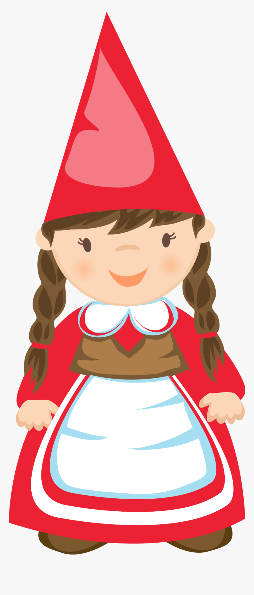 Collection Of Free Gnome Drawing Cartoon Download On - Female Garden Gnome Clipart, HD Png Download, Free Download