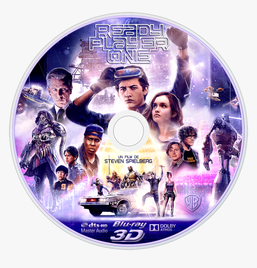 Ready Player One 3d Disc Image - Ready Player One Cd Cover, HD Png Download, Free Download