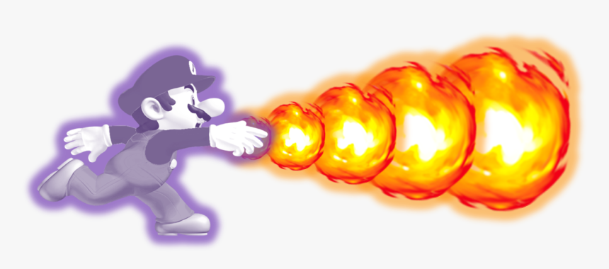 Mario Fireball Png - Illustration, Transparent Png, Free Download