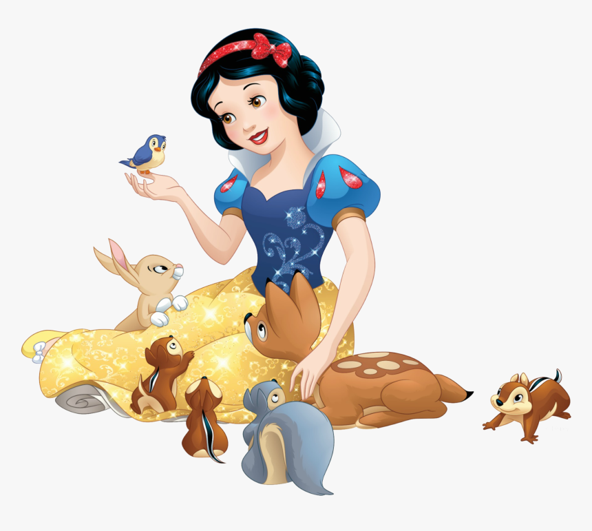 Snow White Sticker , Png Download - Snow White With Her Animals, Transparent Png, Free Download