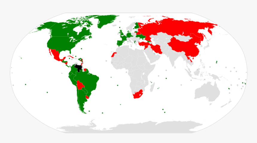 Countries Recognising Maduro - Countries That Support Juan Guaido, HD Png Download, Free Download