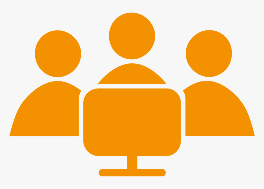Working On Computer Orange Icon, HD Png Download, Free Download