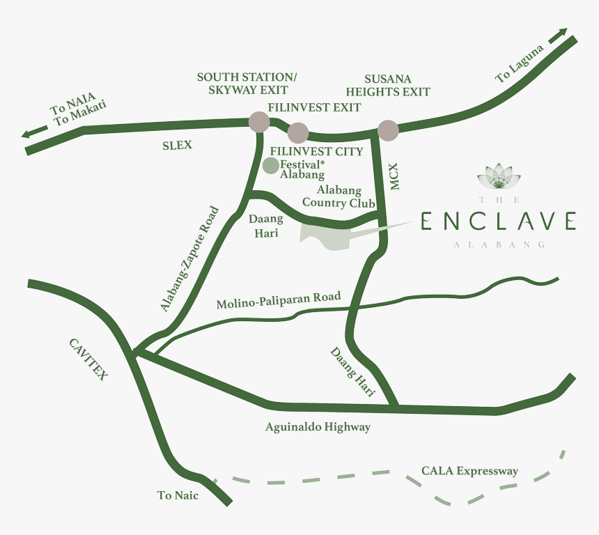 Enclave Alabang Map, HD Png Download, Free Download