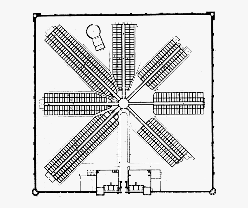 Eastern State Penitentiary - Eastern State Penitentiary Plan, HD Png Download, Free Download