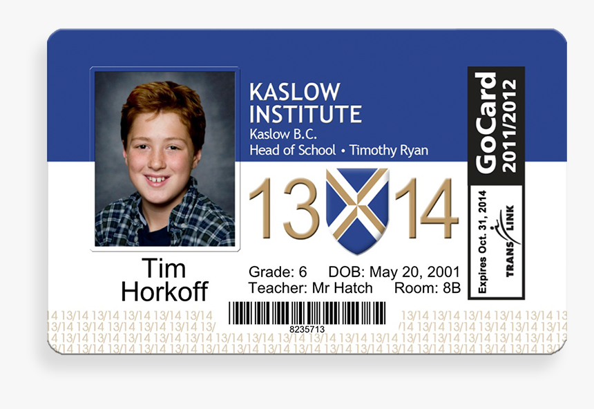 Id Card Not Punched School - Identity Document, HD Png Download, Free Download