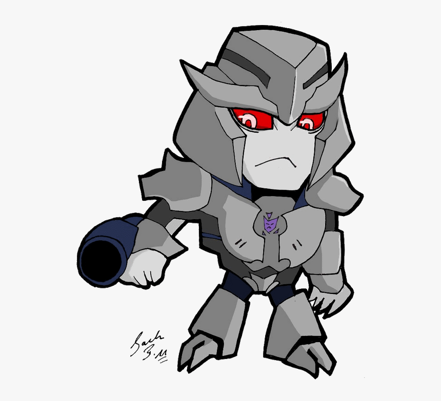 Megatron Drawing Logo - Transformers Prime Chibi Megatron, HD Png Download ...