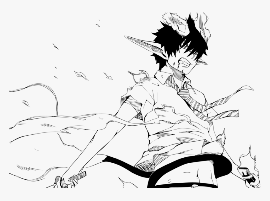 50 Images About Ao No Exorcist On We Heart It - Ao No Exorcist Manga Rin, HD Png Download, Free Download