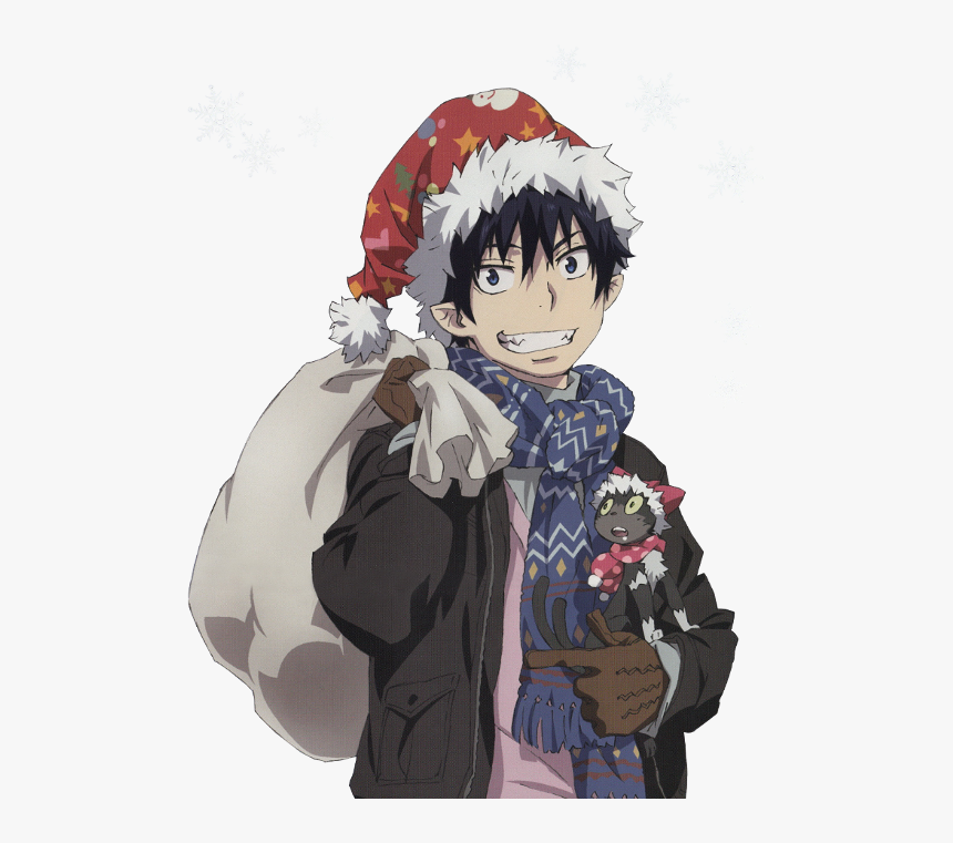#ao No Exorcist #blue Exorcist #rin Okumura #kuro #christmas - Blue Exorcist Christmas, HD Png Download, Free Download