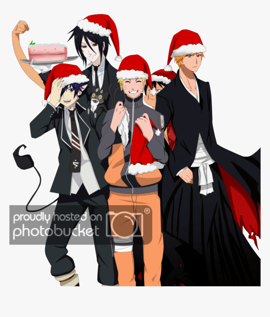 Naruto And Rin Okumura , Png Download - Anime Crossover Christmas, Transparent Png, Free Download