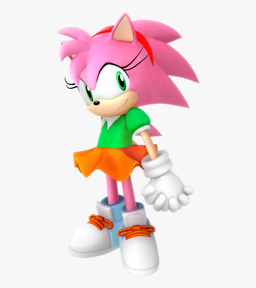 Classic Amy Rose Sonic, HD Png Download, Free Download