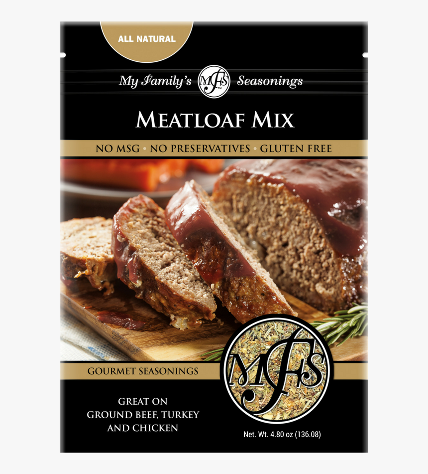 8 Oz My Family’s Meatloaf Mix - Meat Loaf Receta Golden Corral, HD Png Download, Free Download