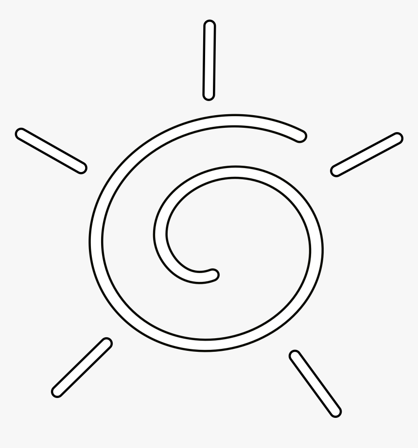 Free Png Sun Black And White - Circle, Transparent Png, Free Download