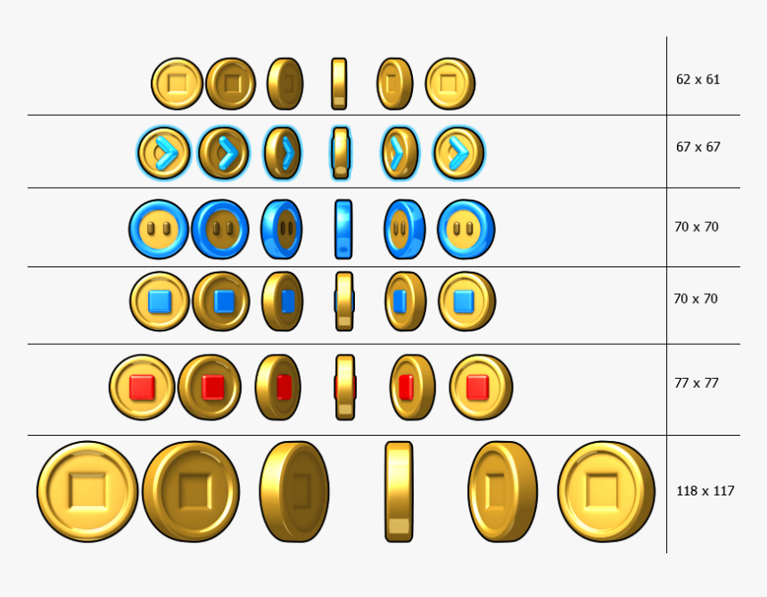 Mario Coin Sprite Sheet, HD Png Download, Free Download