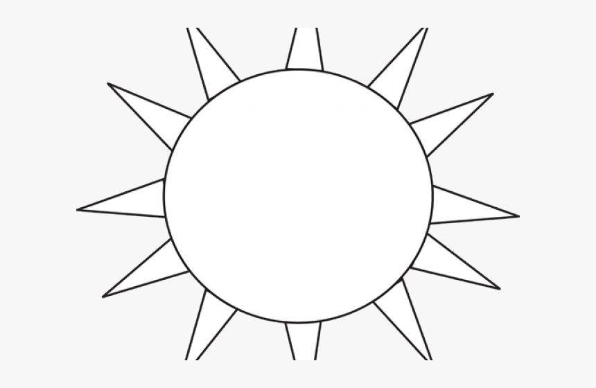 Clip Art Sun Black And White