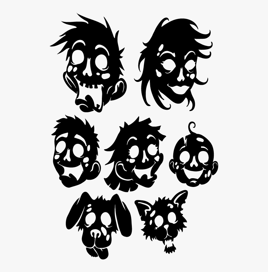 Zombie Family Decal Set - Zombie Decal, HD Png Download, Free Download