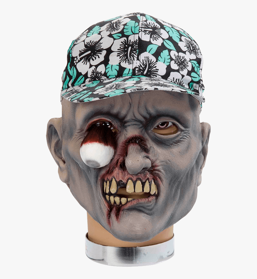 Percy Zombie Mask With Hat - Tourist Zombie, HD Png Download, Free Download