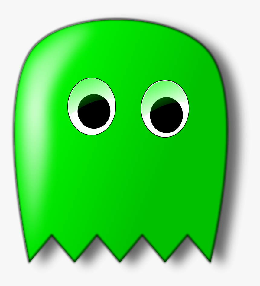 Free Vector Pacman Ghost - Pac Man Green Ghost, HD Png Download, Free Download