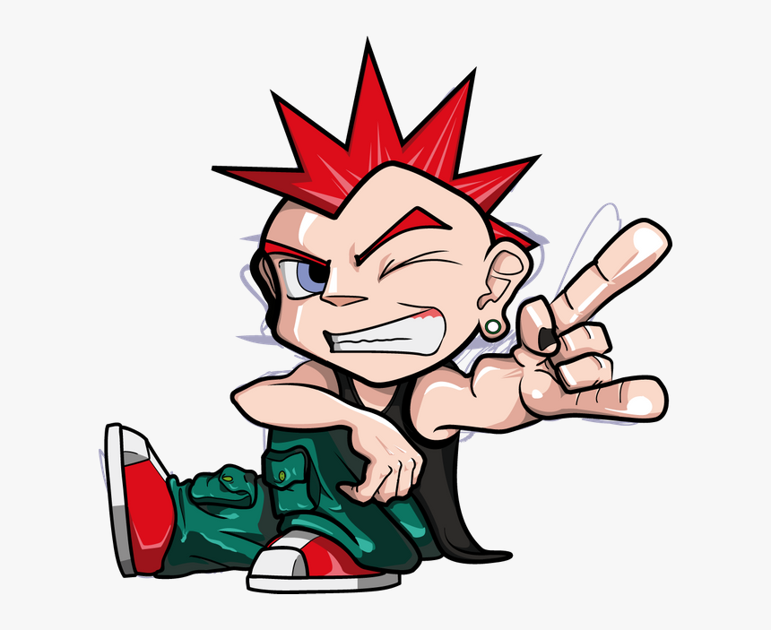 Punk - Cartoon, HD Png Download, Free Download