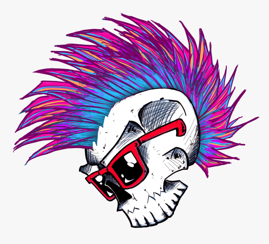 Skull Punk - Illustration, HD Png Download, Free Download