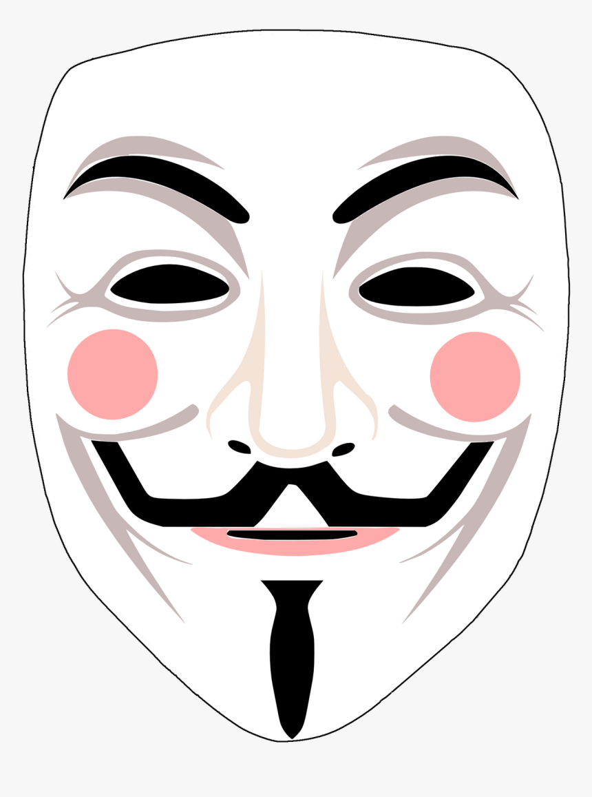 Mascara De Anonymous Png Vector, Clipart, Psd - Guy Fawkes Mask, Transparent Png, Free Download