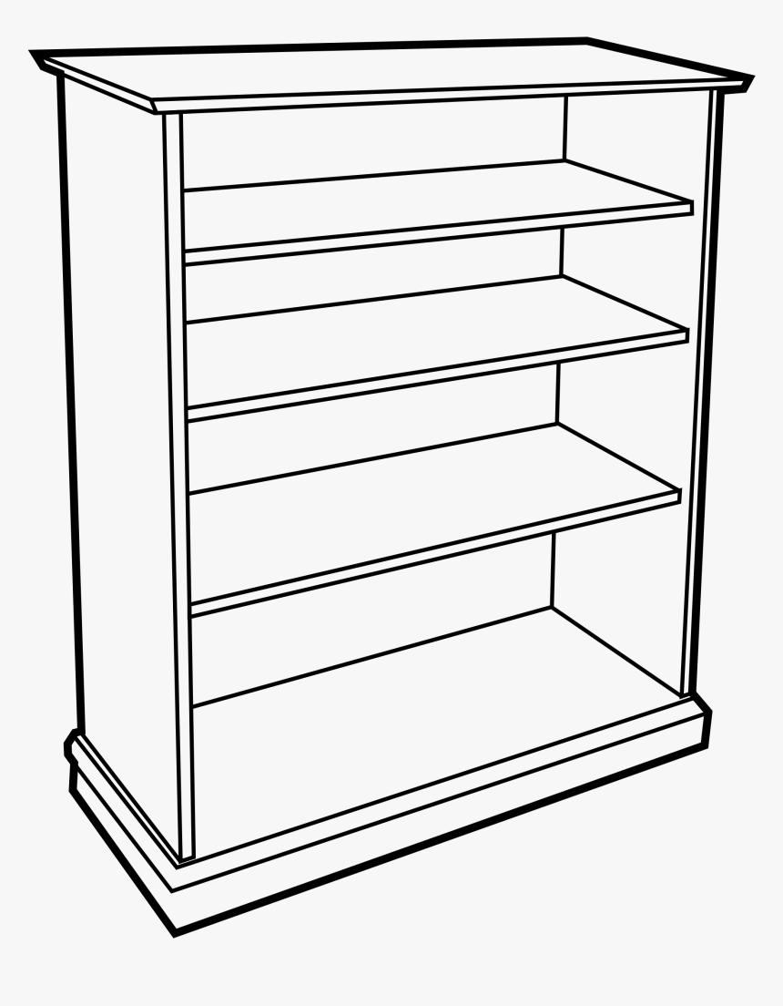 Shelf Clipart Black And White, HD Png Download, Free Download