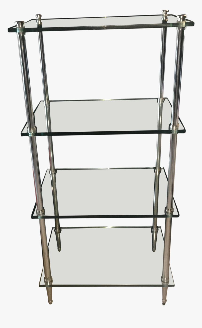 M#century Modern Thick Glass Chrome Shelves On Chairish - Shelf, HD Png Download, Free Download