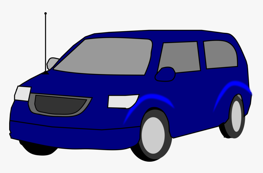 Electric Blue,compact Van,electric Car - My Car Clipart Png, Transparent Png, Free Download