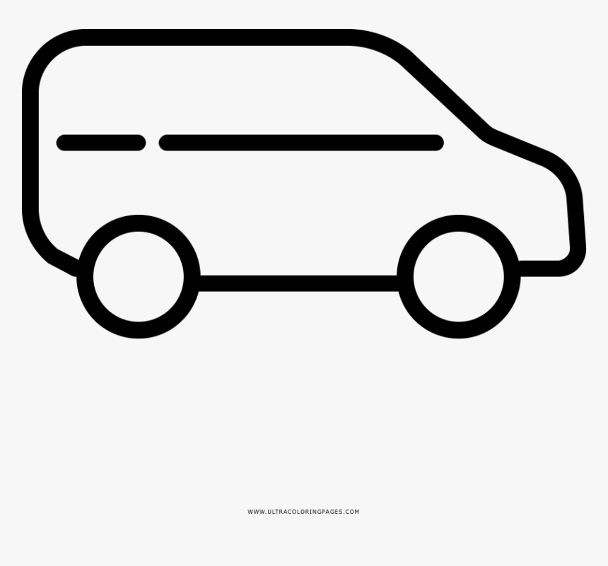 Minivan Coloring Page - Coloring Book, HD Png Download, Free Download