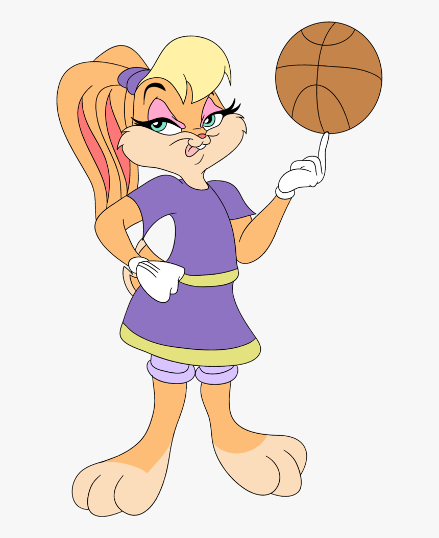 Bugs Bunny Basketball Clipart - Lola Bunny Basketball Png, Transparent Png, Free Download
