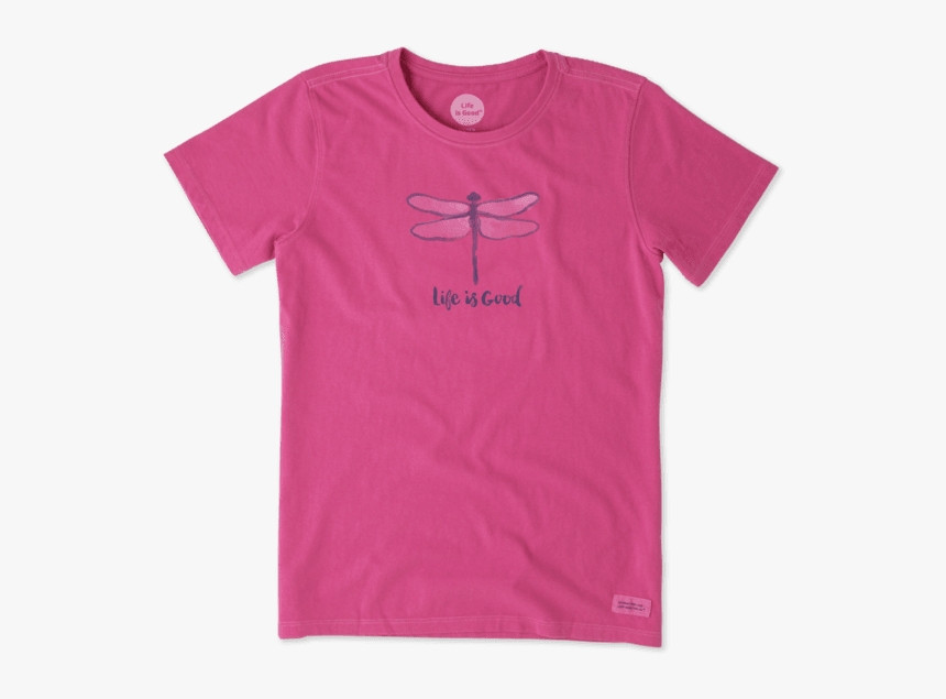Women"s Watercolor Dragonfly Crusher Tee - Shirt, HD Png Download, Free Download