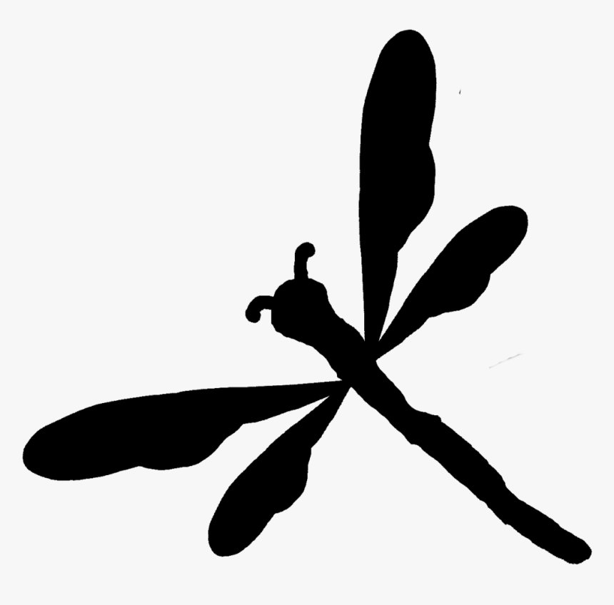 Dragonfly Silhouette Png, Transparent Png, Free Download