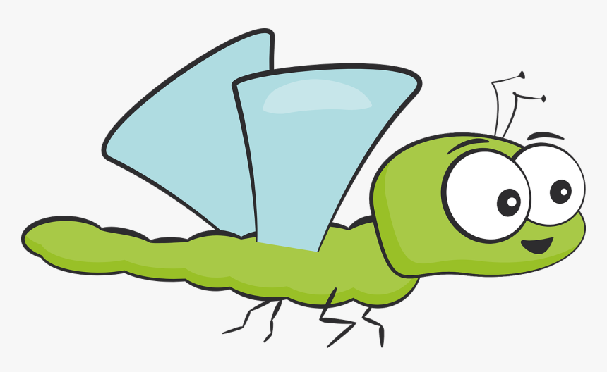 Cute Dragonfly Cliparts - แมลงปอ การ์ตูน Png, Transparent Png, Free Download