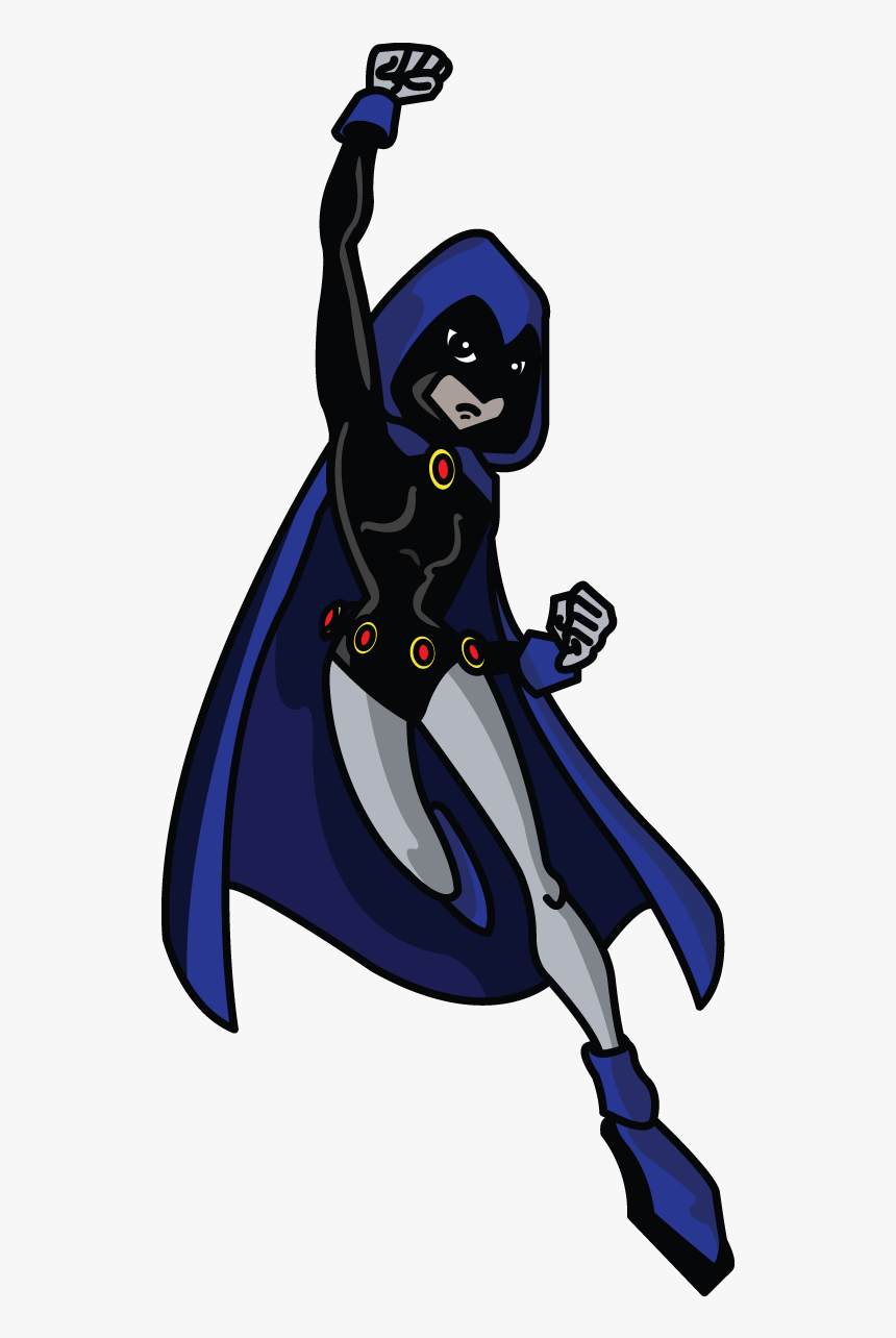 How To Draw Raven, Teen Titans, Cartoons, Easy Step - Raven Teen Titans Drawing Easy, HD Png Download, Free Download