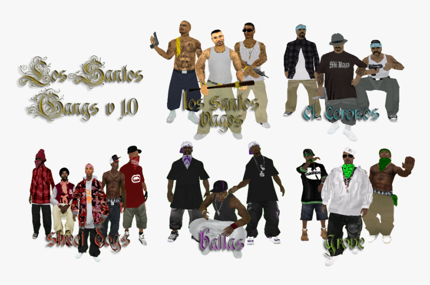 Los Santos San Andreas Gang, HD Png Download, Free Download