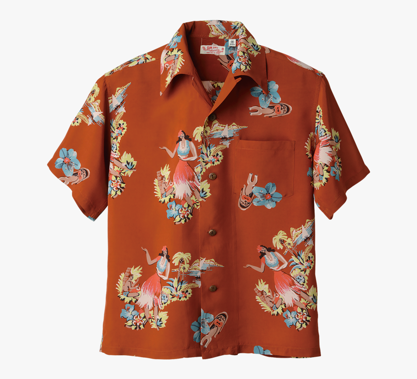 Sun Surf Vintage Style Hawaiian Shirt, Hula Dancer - Sun Surf Lei Queen, HD Png Download, Free Download