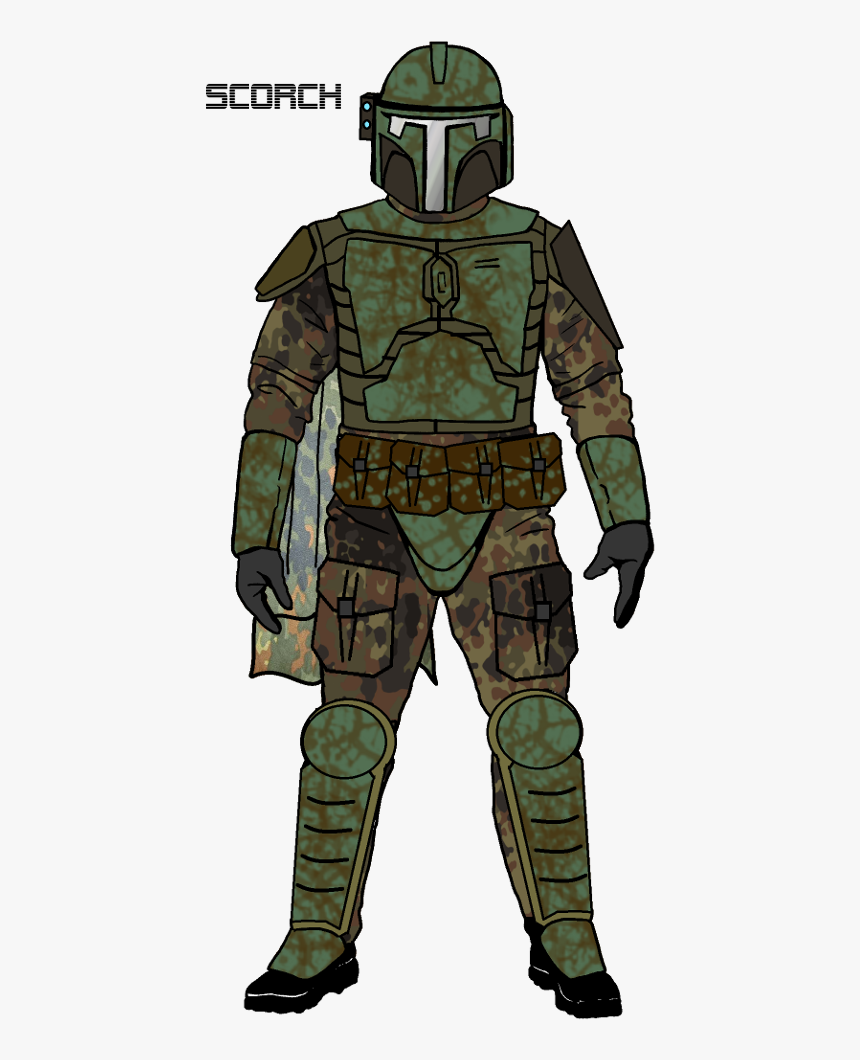 Ms-paint Mandalorian Scorch - Camo Clone Trooper Armor, HD Png Download, Free Download