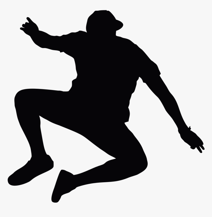 Jumping Man Silhouette - Man Jumping Silhouette, HD Png Download, Free Download