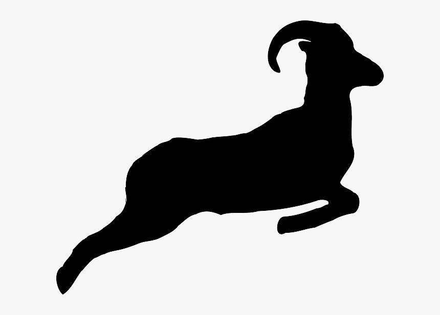 Jump Silhouette - Silhouette Ram Clipart, HD Png Download, Free Download