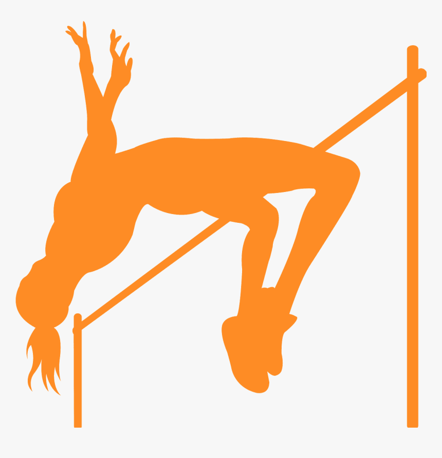 Silhouette High Jump Clipart, HD Png Download, Free Download