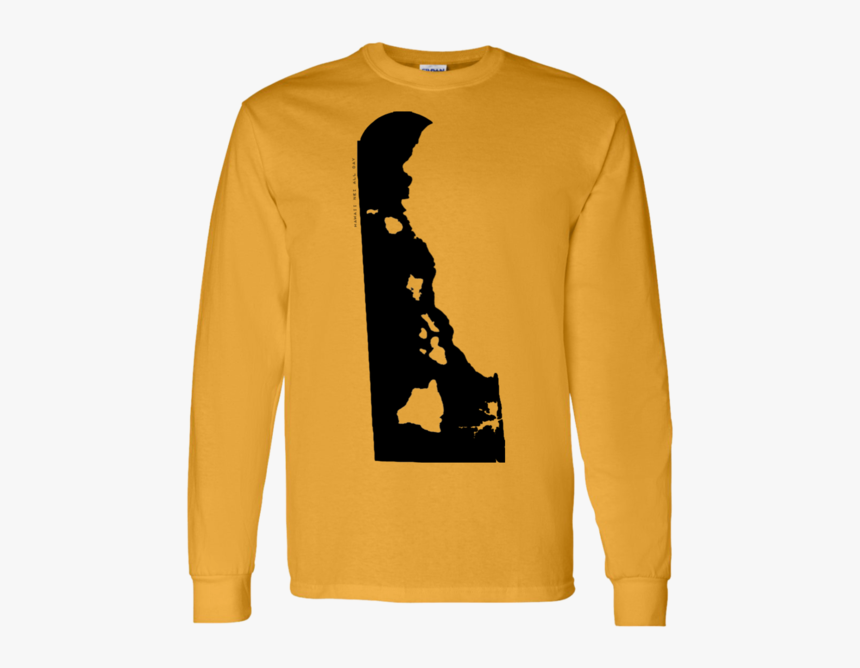 Living In Delaware With Hawaii Roots Ls T Shirt - T-shirt, HD Png ...
