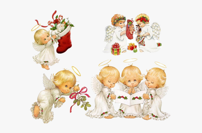 Cherub Christmas Angel Holiday Clip Art - Anjos Png Fundo Transparente, Png Download, Free Download