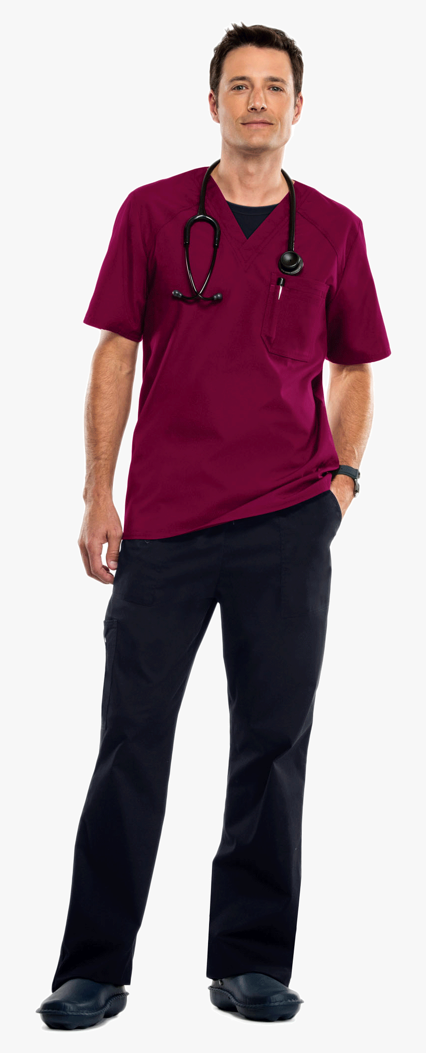 Maroon And Black - Maroon And Black Scrubs, HD Png Download, Free Download