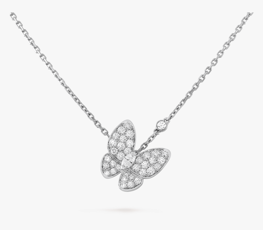 Two Butterfly Pendant, - Van Cleef And Arpels Butterfly, HD Png Download, Free Download