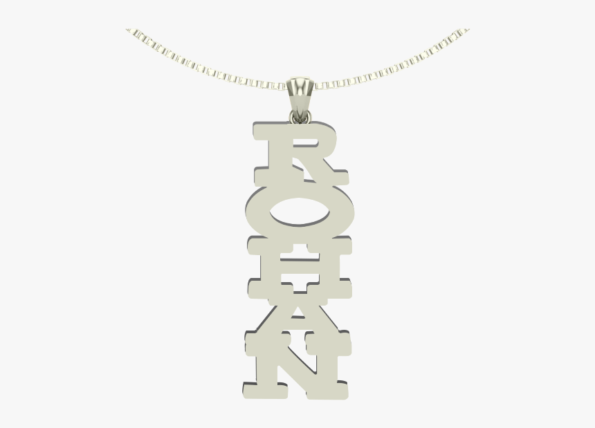 Steep Style All Caps Personalized Bling Name Necklace - Pendant, HD Png Download, Free Download
